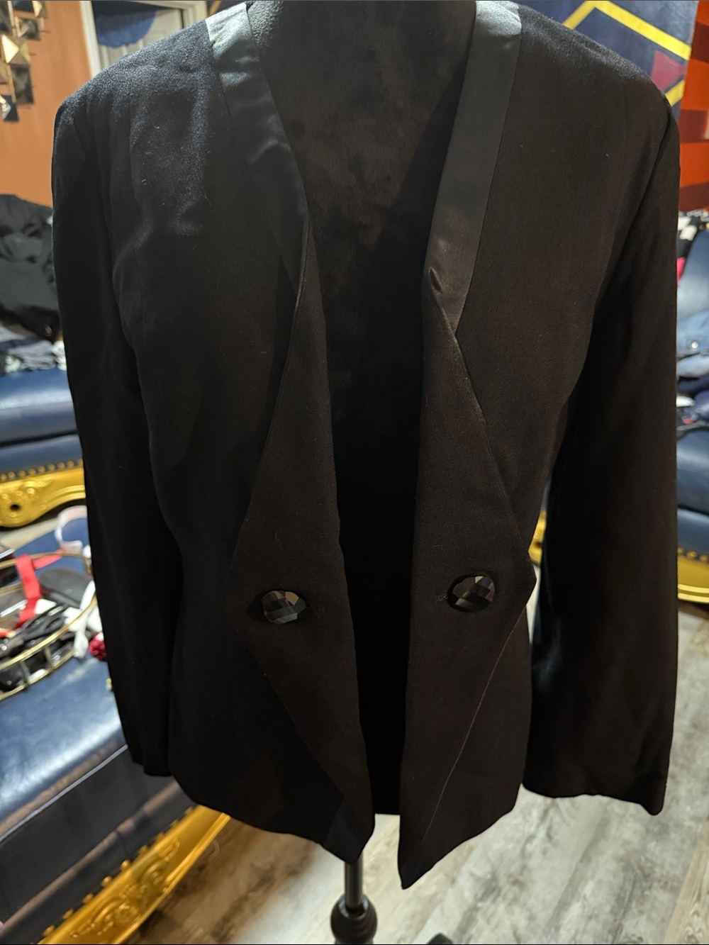 Lynn Greene Vintage Tailored Blazer Jacket - Classic Open Front(small flaw)